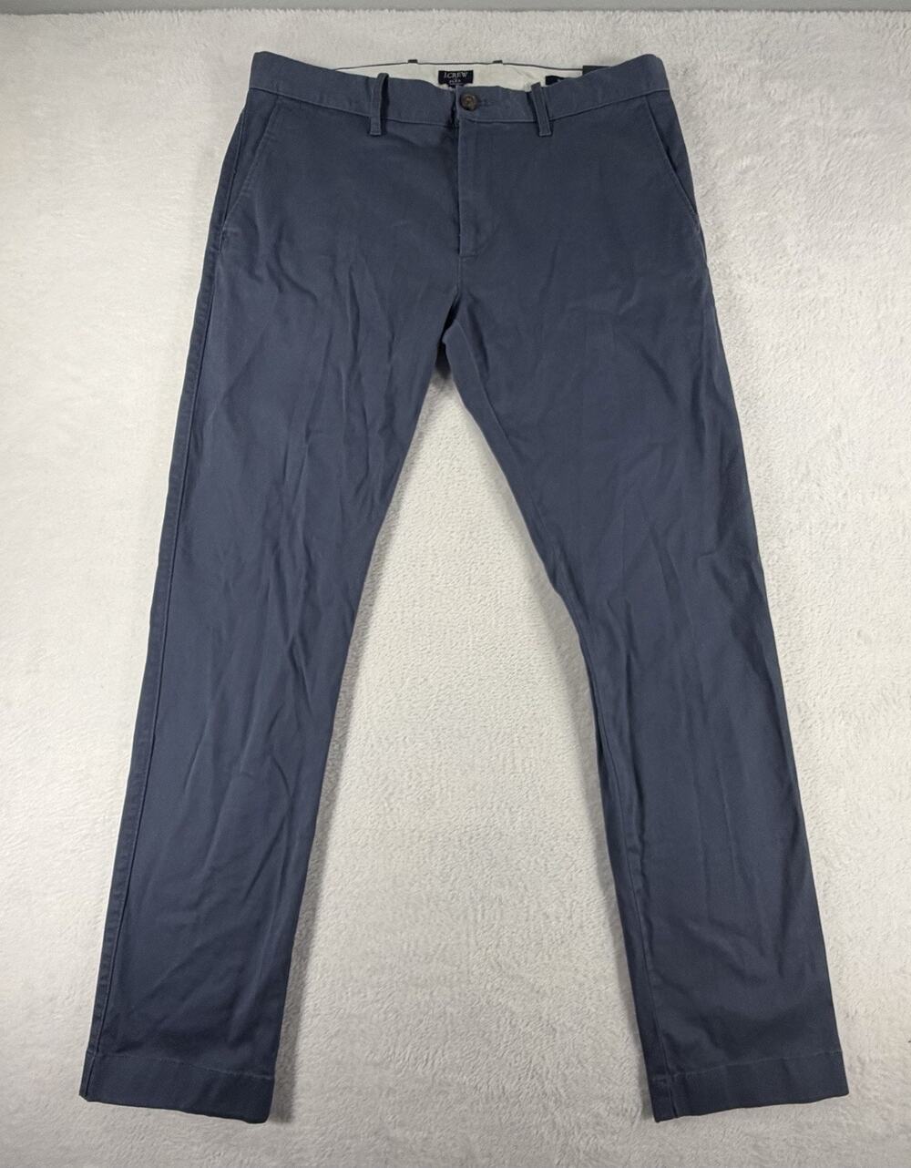 J Crew Men’s Flex Slim Fit Pants Navy 33x32